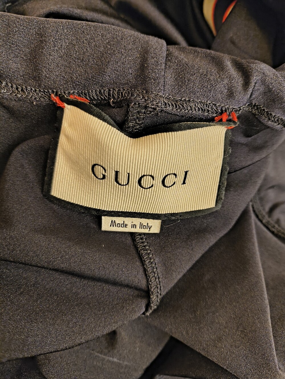 Gucci Sport Woven Logo Black Spandex Elastic Waist Stretchy Legging Pants Sz. XS - Picture 10 of 11
